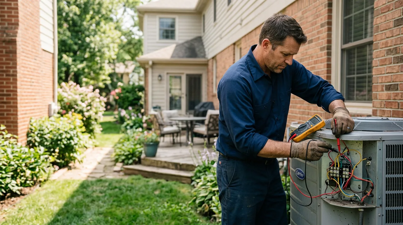 HVAC technician working near Whitehall, PA